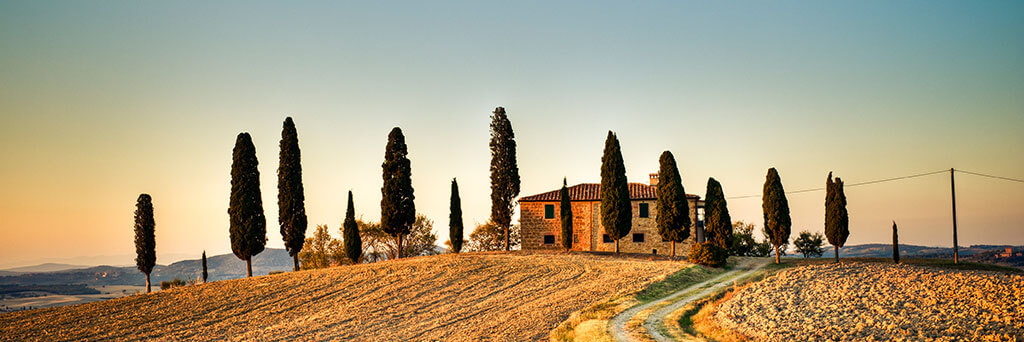 Italienische Weinlandschaft